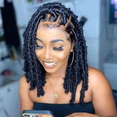 Butterfly Locs Crochet Braid Hair Black Women Synthetic Braiding Hair Extensions | eBay Dread Wig, Soft Dreads, Butterfly Locs, Faux Locs Hairstyles, Hair Twist Styles, Crochet Braids Hairstyles, Braided Wig, Braid In Hair Extensions