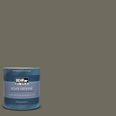 a can of behro ultra paint on a dark brown background with the words behro written below it