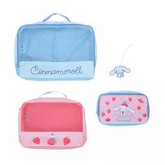 Cinnamoroll Packing Cube & Hang Tag Set - Adorable Travel Essentials! : Target Harry Potter Luggage, Packing Cubes, Travel Games, April 2024, Beaded Keychains, Mickey Minnie Mouse, Travel Wallets, Hang Tags, Duffel Bag