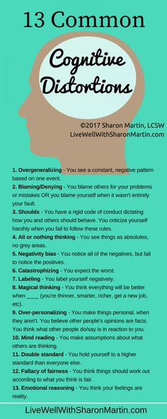 Distorted Thoughts, Automatic Thoughts, Irrational Thoughts, Thinking Errors, Therapy Tools, Cognitive Behavioral Therapy, Behavioral Therapy