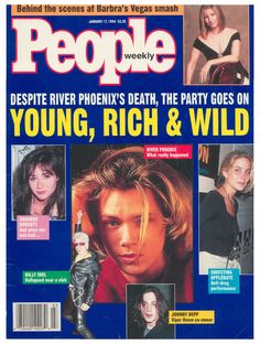 people magazine cover featuring young, rich and wild