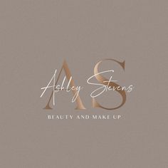 the logo for asley stevens's beauty and make up