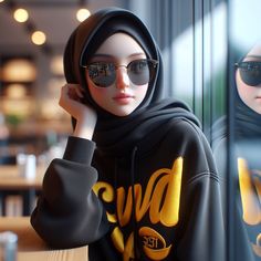 Hijabi Pfp, Hijabi Pfp Cartoon, Hijab Anime, Pfp Cartoon, Coworking Office, Cartoon Girls, Islamic Cartoon, Cute Galaxy Wallpaper, Hijab Cartoon