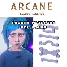 * Willkommen in meinem Shop! * Herunterladbare STL-Dateien für 3D-Druckpulver (JINX) Haarnadeln Perfekt um dein Cosplay zu vervollständigen oder aufzuwerten! Dieses Fanart ist inspiriert von League of Legends - ARCANE TV SHOW Die Rückseite der Haarnadeln ist flach. Verwenden Sie eine Heißluftpistole, um sie bei Bedarf leicht zu biegen, bevor Sie sie in die Perücke einsetzen. Sie können eine echte Haarklammer in den Hintern stecken, um sie in den Haaren zu befestigen, oder sie direkt auf die Perücke kleben. Danke und viel Spaß damit! * Rechtlicher Hinweis * Dies ist kein offizielles Produkt, sondern ein Fanart, das aus den Bildern der Videospiel/TV-Serie erstellt wurde Rückerstattung: nicht für digitale Downloads verfügbar Arcane Prints, Jinx Portrait, Arcane Hair, Arcane Diy, Jinx Hair, Arcane Series