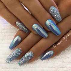 Fantastic Nails, Blue Nail Art Designs, Solid Color Nails, Blue Nail Art, Glamorous Nails, Super Nails, Ideas Nails, Trendy Nail Design