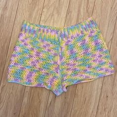 Handmade From An Etsy Account Never Worn Besides Trying On. They Were A Little Big On Yarn Creations, Bikinis Crochet, Etsy Handmade, Etsy Account, Color Purple, Crochet Bikini, Knit Crochet, High Waist, Crochet Patterns