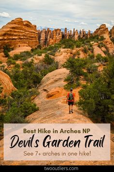 Devil's Garden trail guide: the best hike in Arches National Park Devils Garden Arches National Park, 50 States Travel, Vacay Spots, Usa Places, Utah Adventures, Hiking National Parks, Park Landscape, Road Trip Destinations