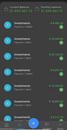 an iphone screen showing the balances and payment options for different types of bank accounts