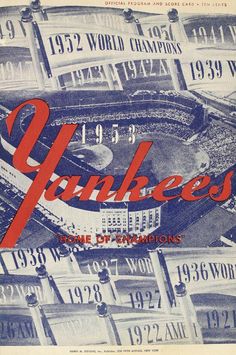 an advertisement for yankee's baseball stadium in the united states, 1932 - 1932