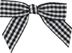 a black and white checkered bow on a white background