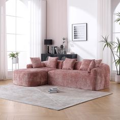 Spacious and comfortable seating experience: The wide armrest design provides firm support and allows the arms to relax naturally. Pillows Comfy, Sectional Sofa Comfy, Couch With Chaise, Sofa L, L Shape Sofa, Modular Couch, Sectional Sleeper Sofa, Sofa Cushions, Comfy Couch