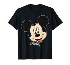 PRICES MAY VARY. Officially Licensed Disney Mickey And Friends Apparel for Women - Men - Youth - Toddler; Mickey Mouse T-Shirt; Holiday T-Shirt: Seasonal; Christmas; Vintage; Disneyland; Disney+; Disney Plus; Disney World; Present; Gift; Christmas T-Shirt 19DNMC00006A-001 Lightweight, Classic fit, Double-needle sleeve and bottom hem Princess Inspired Outfits, Disney Apparel, Classic Mickey Mouse, Mickey Shirt, Mickey Mouse T Shirt, Disney Images, Mickey Mouse Shirts, Vintage Disneyland, Big Face