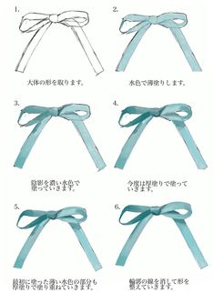 instructions for how to tie a bow