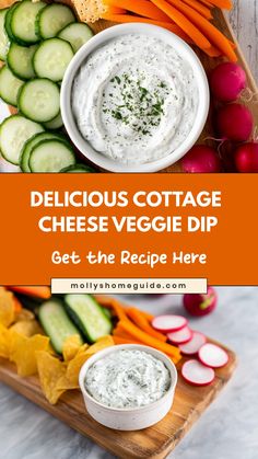 Indulge in a fresh and creamy cottage cheese veggie dip that's perfect for any occasion. This easy-to-make recipe is bursting with flavor and loaded with colorful veggies, making it a healthy snack option for you and your loved ones. Whether you're entertaining guests or simply craving a delicious snack, this cottage cheese veggie dip is sure to impress with its rich texture and delightful blend of vegetables. Elevate your next party or mealtime with this wholesome and satisfying dip that everyo Vegetable Dip With Cottage Cheese, Veggie Dip With Cottage Cheese, Cottage Cheese Vegetable Dip, Cottage Cheese Dip For Veggies, Cottage Cheese Dill Dip, High Protein Veggie Dip, Dips With Cottage Cheese, Cottage Cheese Dip Healthy