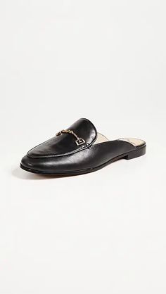 Sam Edelman Loraine Loafers | Shopbop Formal Slip-on Mules With Leather Footbed, Classic Cap Toe Flats For Work, Formal Calf Leather Slip-ons For Spring, Spring Formal Calf Leather Slip-ons, Elegant Slip-on Mules With Round Toe, Slip-on Loafers With Branded Heel Counter, Formal Flat Slip-ons With Leather Footbed, Classic Calf Leather Flat Slip-ons, Flat Mules For Office