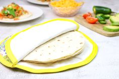 the tortillas are prepared and ready to be eaten