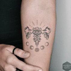 a person with a tattoo on their arm