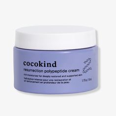 New In Box. 1.7fl Oz. Vegan Clean Ingredients Cruelty Free Sustainable Packaging Brand Give Back Instantly Restores Skin's Moisture Levels Helps Improve Skin Firmness And Elasticity Helps Protect From Trans-Epidermal Water Loss Sensitive-Skin Friendly Resurrection Polypeptide Cream From Cocokind Instantly Restores Skin's Moisture Levels And Provides Increased Plumpness. A Dreamy Cushion-Like Texture Hugs The Skin While Improving Radiance, Supporting The Skin's Natural Collagen And Helping Reduce Cocokind Skincare, Polypeptide Cream, Drugstore Moisturizer, Water Gel Moisturizer, Peach And Lily, Cream Face, Anti Aging Ingredients, Skin Radiance, Skincare Tools