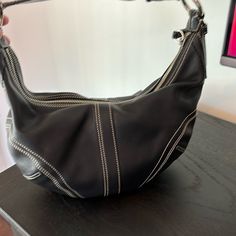 Perfect Condition Never Used Bags Coach, Coach Shoulder Bag, Small Shoulder Bag, Coach Bags, Black Leather, Bag Lady, Shoulder Bag, Leather, Women Shopping