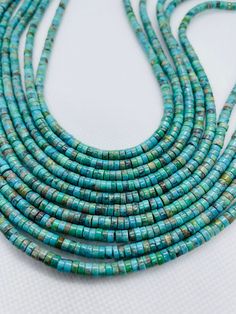 Turquoise Round shape SIZE 4MM Length 40 CM We take order work as well. Feel free to contact for purchasing goods in bulk. We are Wholesaler & manufacturers of semi-precious & precious gemstones, Loose Gemstones Beads, Cabochons. Measurements & weight are close approximations Green Southwestern Jewelry With Spacer Beads, Southwestern Green Jewelry With Spacer Beads, Southwestern Style Green Jewelry With Spacer Beads, Green Heishi Beads Round Beaded Necklace, Green Heishi Beads Necklace With Round Beads, Green Heishi Beads Round Necklace, Green Heishi Bead Round Necklaces, Adjustable Green Turquoise Necklace With Spacer Beads, Turquoise Heishi Beads Round Jewelry