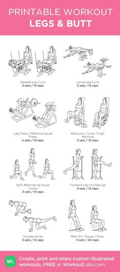 the printable workout guide for women and men