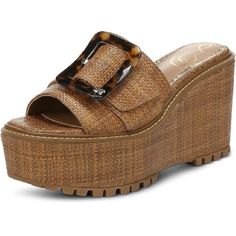 Brand New, Never Been Worn. No Box! Heel Height: 3.5in Front Height: 2in Tortoise Buckle Detail Flat Platform Sandals, Sam Edelman Sandals, Brown Wedge Sandals, Slip On Espadrilles, Espadrilles Platform, Cork Wedges Sandals, Platform Slides, Cute Sandals, Espadrille Sandals