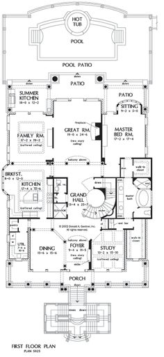 the first floor plan for this house