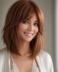 Medium Layered Hair Is The Cut You Can’t Afford To Miss In 2024 Trendy Haircuts Medium, Medium Hair Styles For Women, Medium Layered Hair, Penteado Cabelo Curto