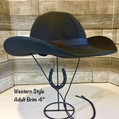 Adult Brim Western Style Helmet Hat | Etsy Adjustable Costume Hat With Curved Brim For Western-themed Events, Western Brimmed Costume Hats And Headpieces, Western Brimmed Costume Hat, Western Brimmed Costume Hat One Size Fits Most, Western Style Costume Hats With Short Brim, Fitted Brimmed Sun Hat For Western-themed Events, One Size Fits Most Brimmed Hats For Western-themed Events, Adjustable Flat Brim Felt Hat For Riding, Adjustable Wide Brim Felt Hat For Riding