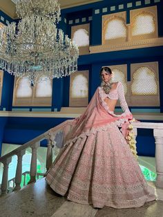 Rianta's Lehenga, Pink Lehenga For Wedding, Veil Dupatta, Marriage Lehenga, Pink Wedding Lehenga, Baby Pink Lehenga, Pink Indian Wedding, Flare Lehenga, Ancient Fashion