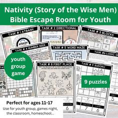 the nativity story of the wise men bible escape room for youth