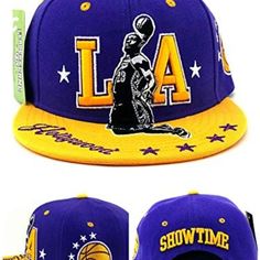 Brand New Los Angeles Premium Youth Player Mvp Snapback Hat. Los Angeles 'La' Stacked Over Player Silhouetted On A Purple Crown. Hollywood Script, Los Angeles Starred Basketball On Side, Showtime On Back. Youth Sizes Fit 18"-21" Head Sizes. Snapback Hats Like These Normally Retail For $30 Plus Shipping, But You Can Take Advantage Of This One For Only $19 With Free Domestic Shipping!!! Hat Has Logos And Letters On Front And Back Of Crown Embroidered, Stitched On. Super Unique Hat. Let's Go, La!!! Adjustable Yellow Fitted Hat With Curved Brim, Casual Adjustable Yellow Fitted Hat, Casual Yellow Adjustable Fitted Hat, Adjustable Yellow Sports Hat, Yellow Adjustable Flat Bill Snapback Hat, Yellow Adjustable Fitted Cap, Yellow Flat Bill Hat, One Size Fits Most, Yellow Flat Bill Hat, Yellow Adjustable Trucker Hat With Letter Print