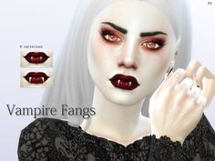 an image of vampire fangs for females