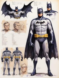 an image of batman character model sheet