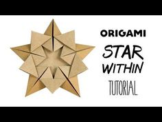 an origami star with the text,'origami star within '