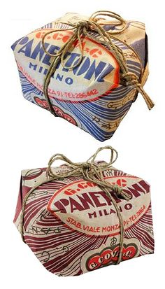 two packages of panini bread tied up to each other with twine on top