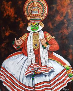 Kathakali Drawing, Kathakali Dance Drawing, Kadhakali Paintings, Kerala Kathakali Drawing, Muthappan Theyyam Painting, Kadhakali Paintings On Canvas, Kadakali Mural Painting