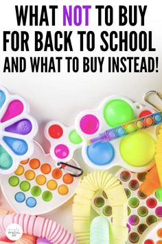 what not to buy for back to school and what to buy instead is it?