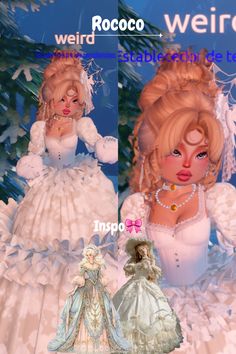 #fashion #aesthetic #dresstoimpress #costume #historical #rococo Rococo Dress To Impress, Rococo Aesthetic, Fancy Dress Code, Outfit Hacks, Outfit Roblox, Dti Hacks, Dti Ideas, Roblox 3