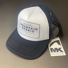 Mountain Khakis Trucker Hat Black Winter Trucker Hat With Short Brim, Black Trucker Hat For Winter, White Brimmed Trucker Hat For Outdoor, Trucker Hat Black, Jackson Hole Wyoming, Bull Riders, Outdoor Hats, Jackson Hole, Dad Caps