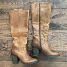 Raygun Cognac Tall Boot. Worn Less Than 5 Times. Style Vision Board, Madden Boots, Steve Madden Boots, Shoes Steve Madden, Tall Boot, Tall Boots, Steve Madden Shoes, Shoes Heels Boots, Cognac