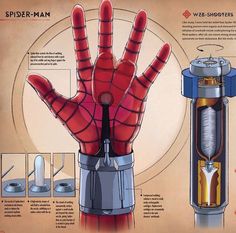 an image of a hand that is made to look like spider - man from the movie