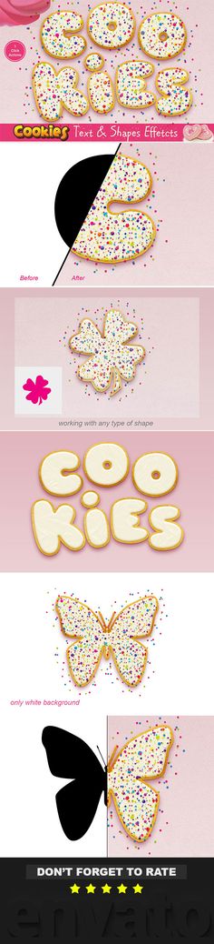 an advertisement for donuts with sprinkles on the front and back side