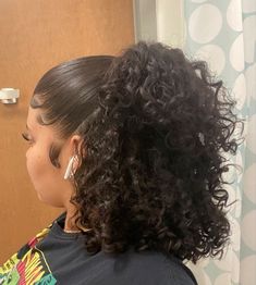 Mixed Curly Hair, Curly Hair Photos, Quick Natural Hair Styles, Cute Curly Hairstyles, Girls Natural Hairstyles, Curly Hair Styles Easy, Hairdos For Curly Hair, Natural Curls Hairstyles, Natural Hair Styles Easy