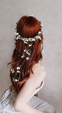 Beautiful Wedding Hair, Floral Crown Wedding, Long Box Braids, Trending Hairstyles, Wedding Hair Accessories, Hair Trends, Her Hair