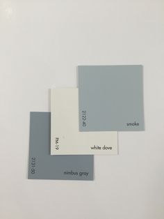 three different shades of gray and white