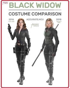 the black widow costume comparison is shown