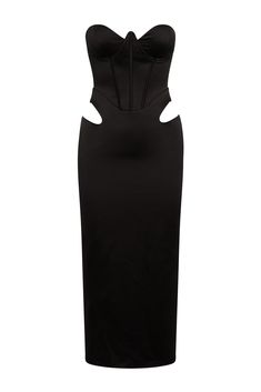 Corseted to perfection - our Saffiano Satin Corset Midi Dress will be sure to make a jaw-dropping impression at your next event. Fitted with wire bustier cups and vertical boning, this satin midi dress is designed to cinch and flatter with high support. We use our proprietary custom-made satin blend to shape the body as it falls down to a midi length. The sweetheart bust complimented with the hip cut out detailing makes this a daring yet feminine dress you won't find anywhere else. Corset Midi Dress, Satin Midi Dress, Feminine Dress, Satin Material, Fashion Board, Midi Length, The Body