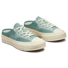 Converse Chuck 70 Mule 'Jade Unity' A00540c Womens Size 11.5 Brand New With Damaged Box Due To Missing Lid Green Slip-on Sneakers, Slip-on Low-top Sneakers With Speckled Midsole, Casual Slip-on Sneakers With Closed Toe, Casual Slip-on Closed Toe Sneakers, Casual Blue Slip-ons With Contrast Sole, Casual Lace-up Slip-ons With White Sole, Summer Sneakers With Vulcanized Sole, White Sneakers With Vulcanized Sole, Green Sneakers With Vulcanized Sole And Flat Heel