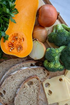 The ingredients for a broccoli grilled cheese sit on a table. Broccoli Grilled, Grilled Cheese Sandwich Recipe, Butternut Squash Sweet, Cheese Sandwich Recipe, Grill Cheese Sandwich Recipes, Roasted Broccoli, Sandwich Recipe, Cheese Sandwich, Grilled Cheese Sandwich